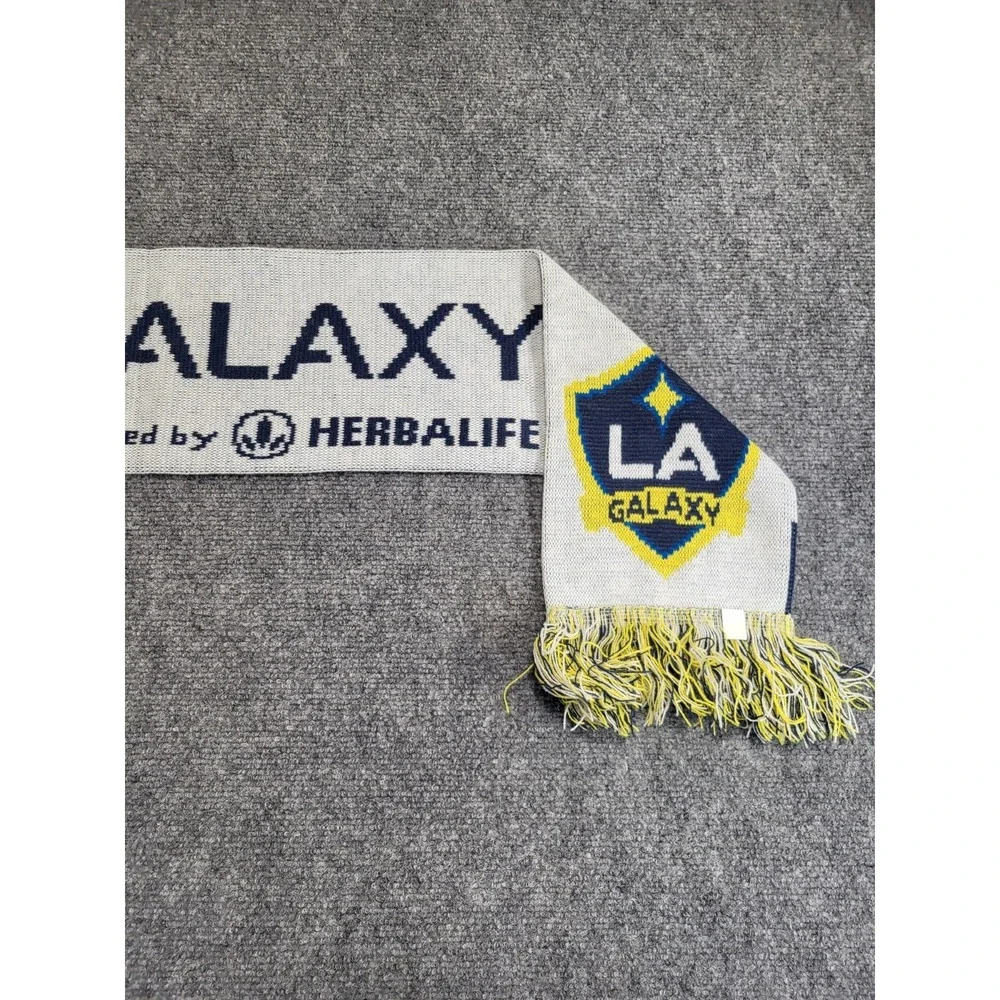 MLS Soccer LA Galaxy Team Scarf Blue & Yellow/White
